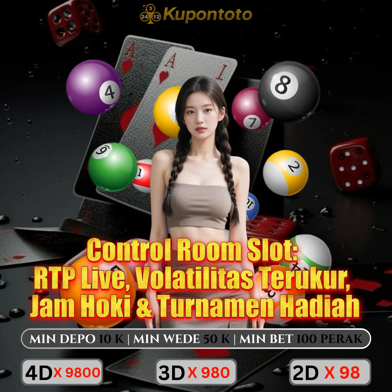 KUPONTOTO 🤗 Control Room Slot: RTP Live, Volatilitas Terukur, Jam Hoki & Turnamen Hadiah
